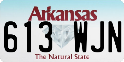 AR license plate 613WJN