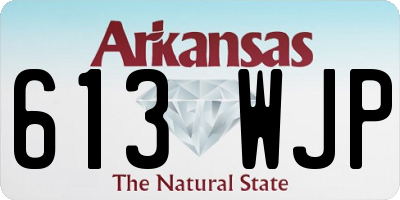 AR license plate 613WJP