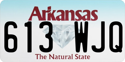 AR license plate 613WJQ