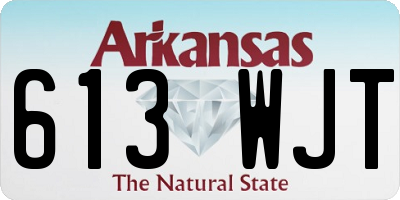 AR license plate 613WJT