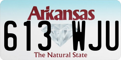 AR license plate 613WJU