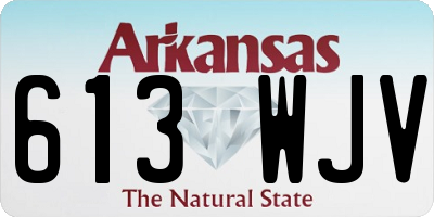 AR license plate 613WJV