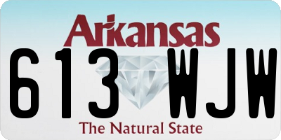 AR license plate 613WJW