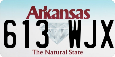 AR license plate 613WJX