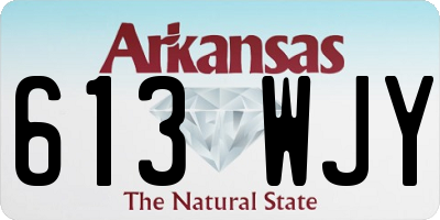 AR license plate 613WJY