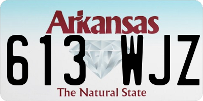 AR license plate 613WJZ