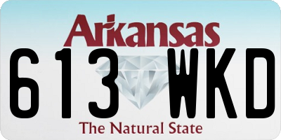 AR license plate 613WKD