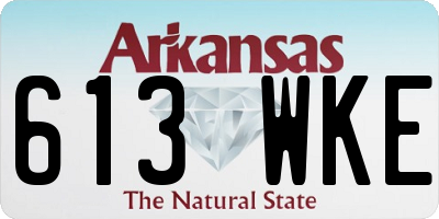 AR license plate 613WKE