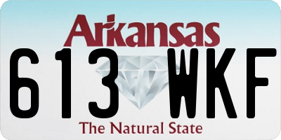 AR license plate 613WKF
