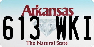AR license plate 613WKI