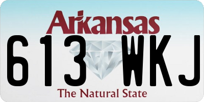 AR license plate 613WKJ