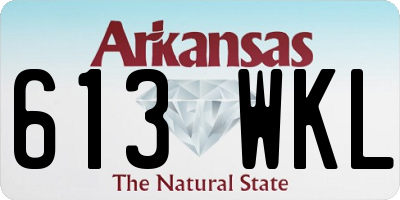 AR license plate 613WKL