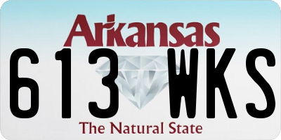 AR license plate 613WKS