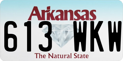 AR license plate 613WKW