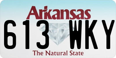 AR license plate 613WKY