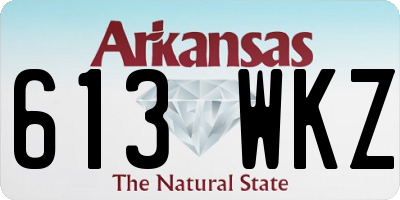 AR license plate 613WKZ