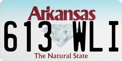 AR license plate 613WLI