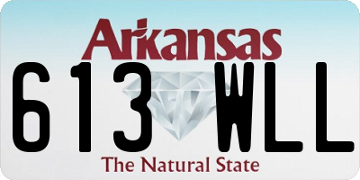 AR license plate 613WLL
