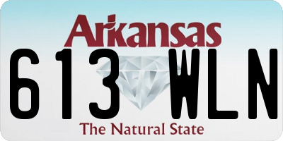 AR license plate 613WLN