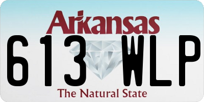 AR license plate 613WLP