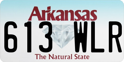 AR license plate 613WLR