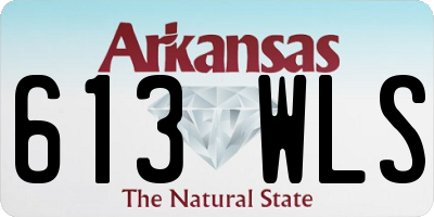 AR license plate 613WLS