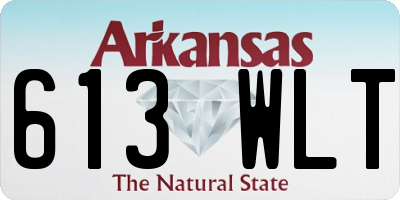 AR license plate 613WLT