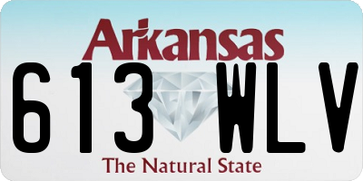 AR license plate 613WLV