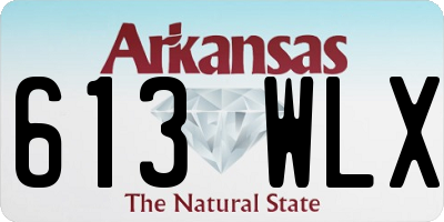 AR license plate 613WLX