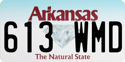 AR license plate 613WMD