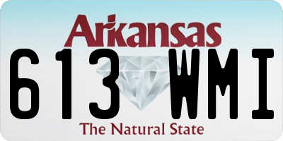 AR license plate 613WMI