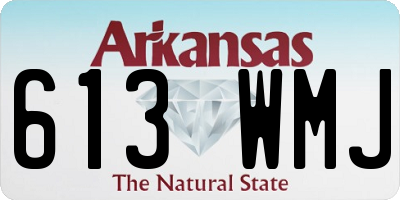 AR license plate 613WMJ