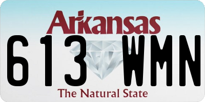AR license plate 613WMN