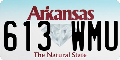 AR license plate 613WMU