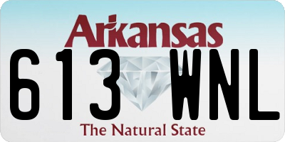 AR license plate 613WNL