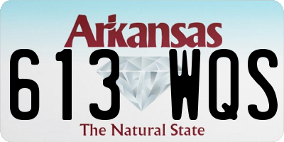 AR license plate 613WQS
