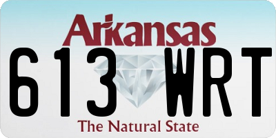 AR license plate 613WRT
