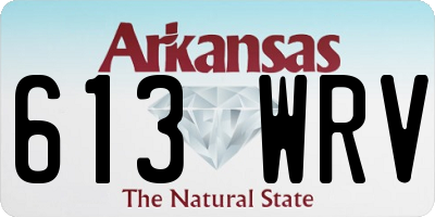 AR license plate 613WRV