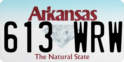 AR license plate 613WRW