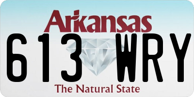 AR license plate 613WRY