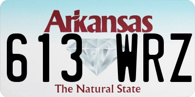 AR license plate 613WRZ
