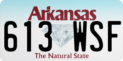 AR license plate 613WSF