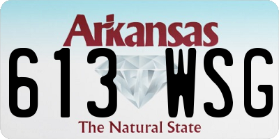 AR license plate 613WSG