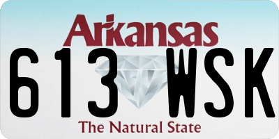 AR license plate 613WSK