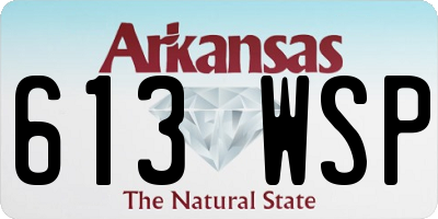 AR license plate 613WSP