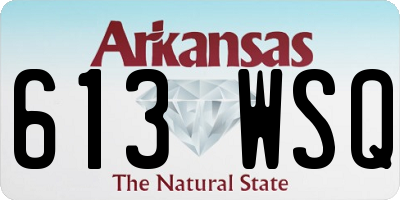 AR license plate 613WSQ