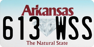 AR license plate 613WSS