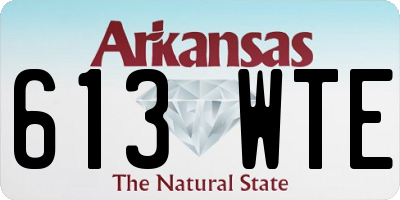 AR license plate 613WTE