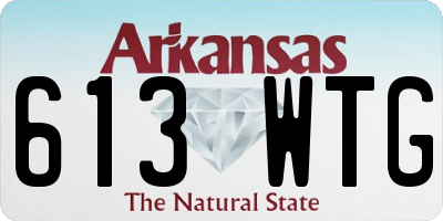 AR license plate 613WTG