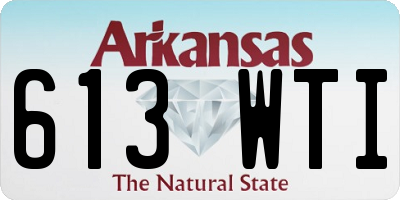 AR license plate 613WTI